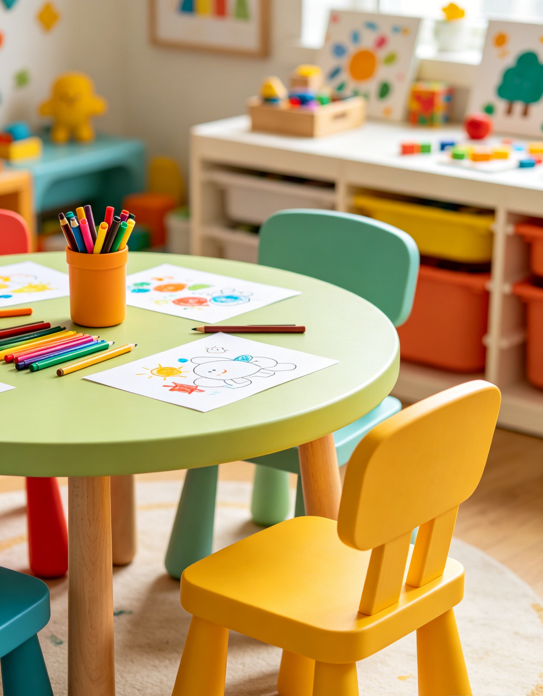 Round Activity Table and Chair Set